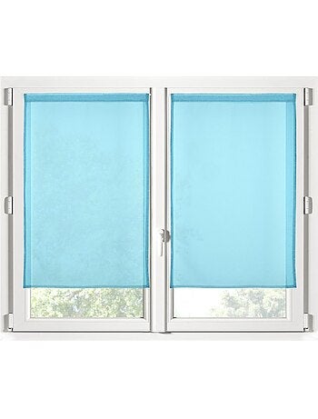 Paire de rideaux voile uni brise bise