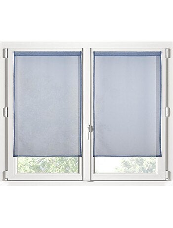 Paire de rideaux voile uni brise bise