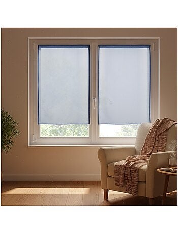 Paire de rideaux voile uni brise bise