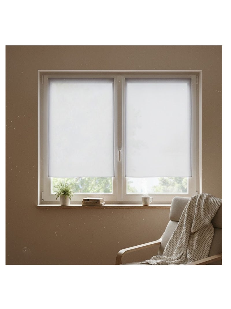 Paire de Rideaux voile uni Brise bise Gris - Kiabi