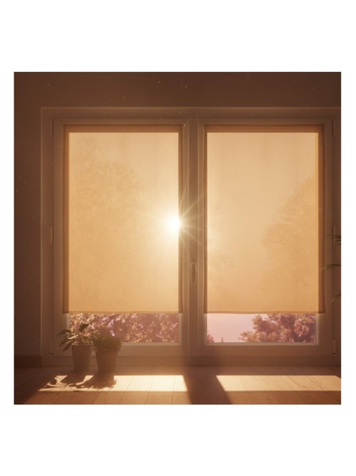 Paire de Rideaux voile uni Brise bise - Kiabi