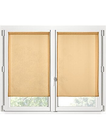 Paire de rideaux voile uni brise bise