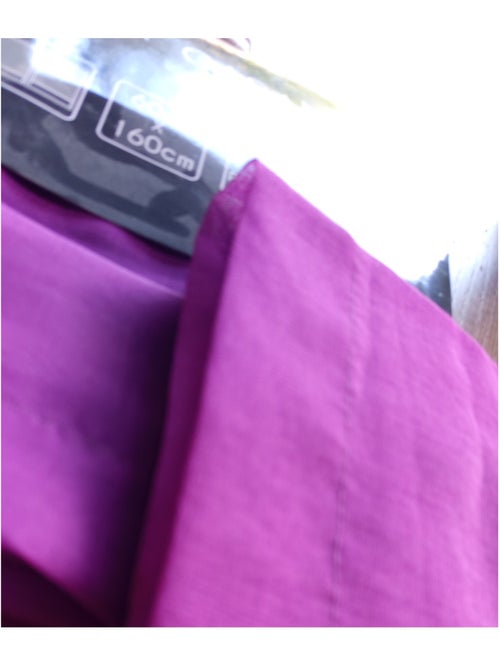 Paire de rideaux voile uni brise bise - Kiabi