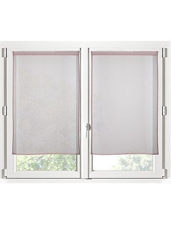 Paire de Rideaux voile uni Brise bise