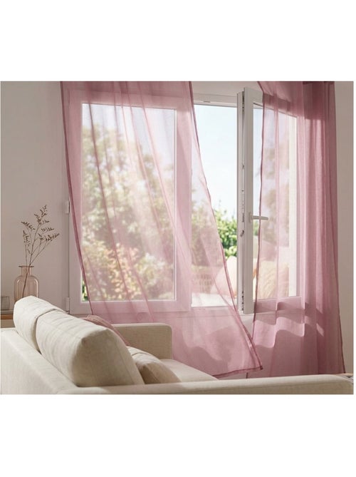 Paire de Rideaux voile uni Brise bise - Kiabi Paire de Rideaux voile uni Brise bise - Kiabi