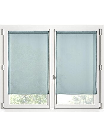 Paire de rideaux voile uni brise bise