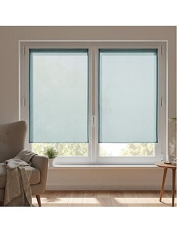 Paire de rideaux voile uni brise bise