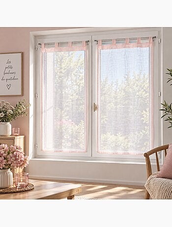 Paire de rideaux voile zazy