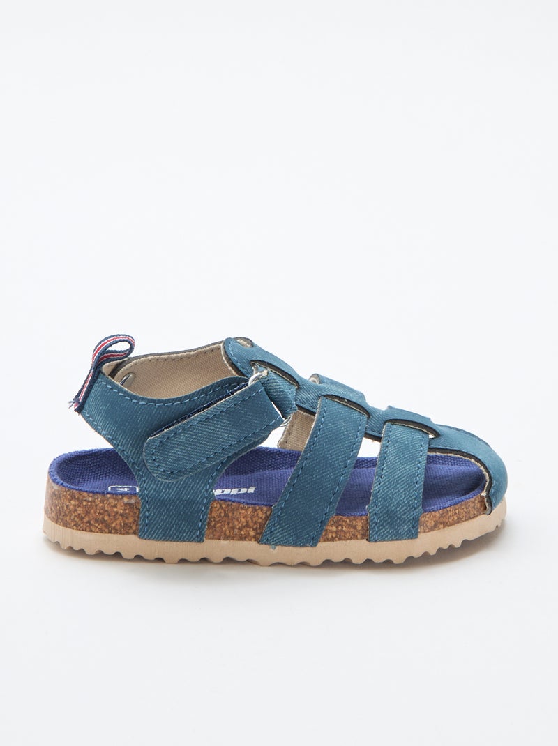 Paire de sandale postforme multilanière Bleu - Kiabi
