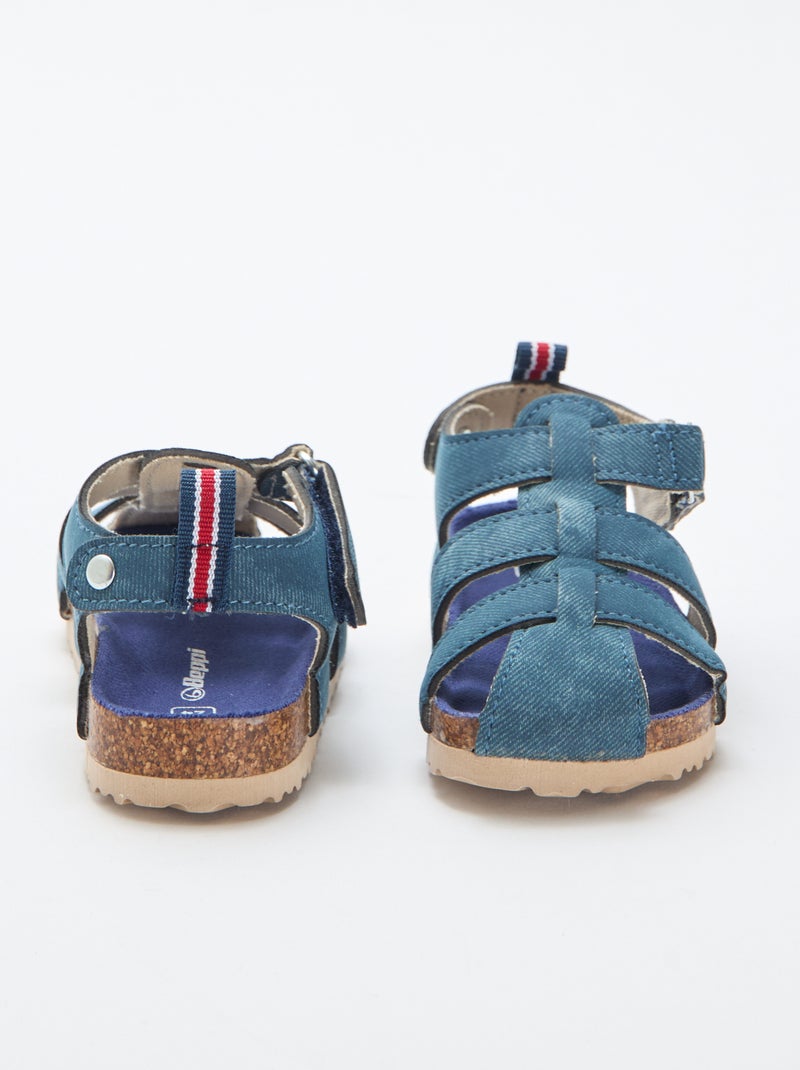 Paire de sandale postforme multilanière Bleu - Kiabi