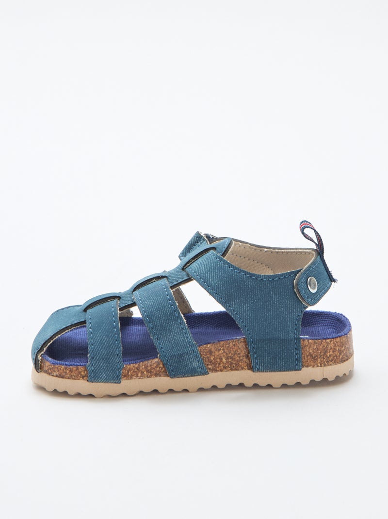 Paire de sandale postforme multilanière Bleu - Kiabi