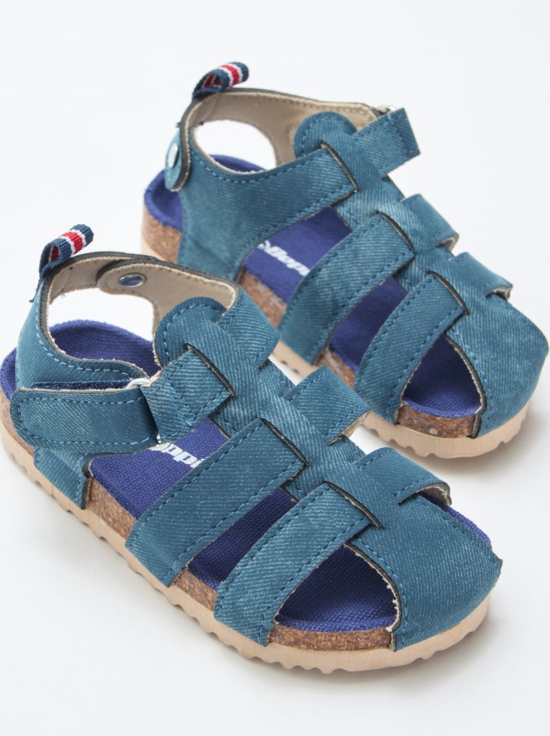 Paire de sandale postforme multilanière Bleu - Kiabi