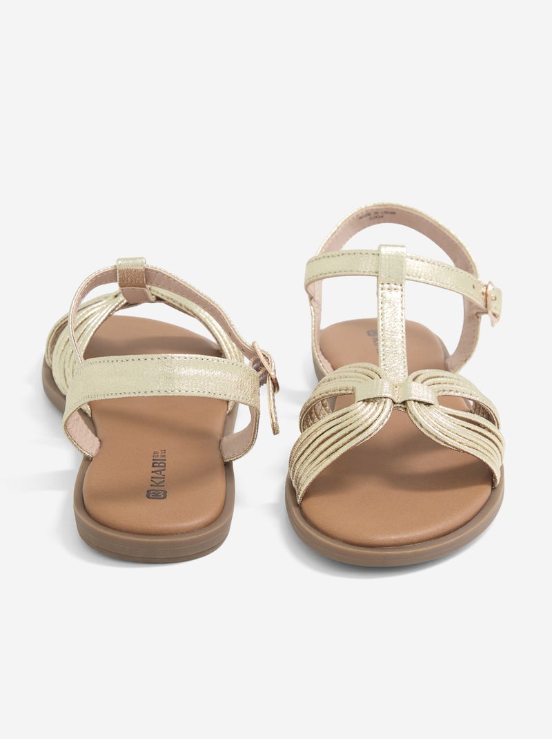 Paire de sandales à boucles Jaune - Kiabi