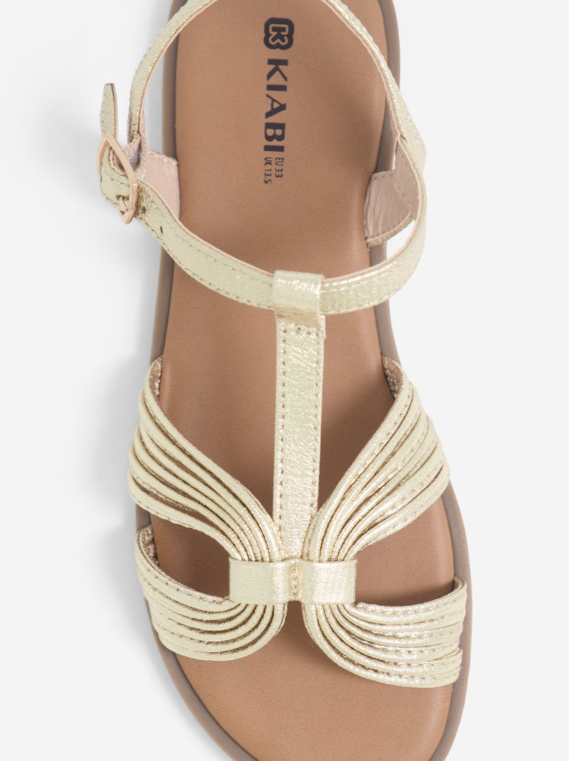 Paire de sandales à boucles Jaune - Kiabi