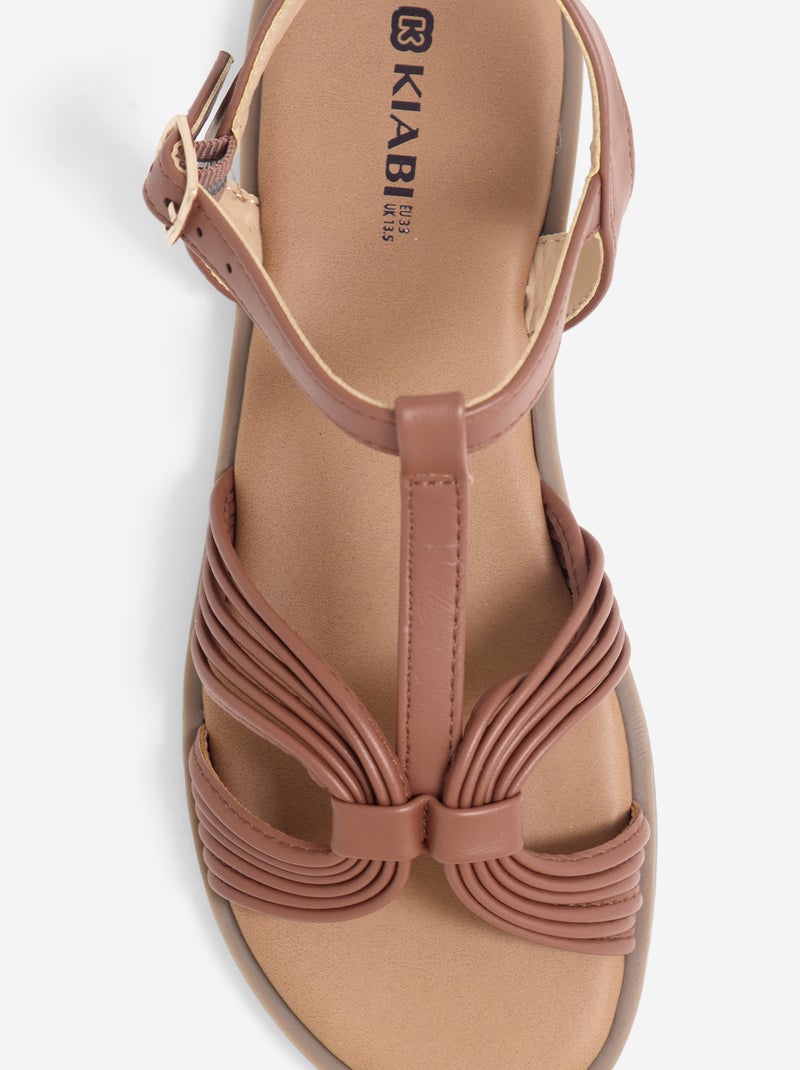 Paire de sandales à boucles Marron - Kiabi