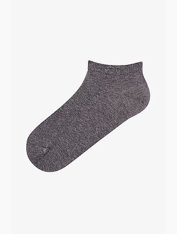 Paire de socquettes brillantes à carreaux et motif losange penti
