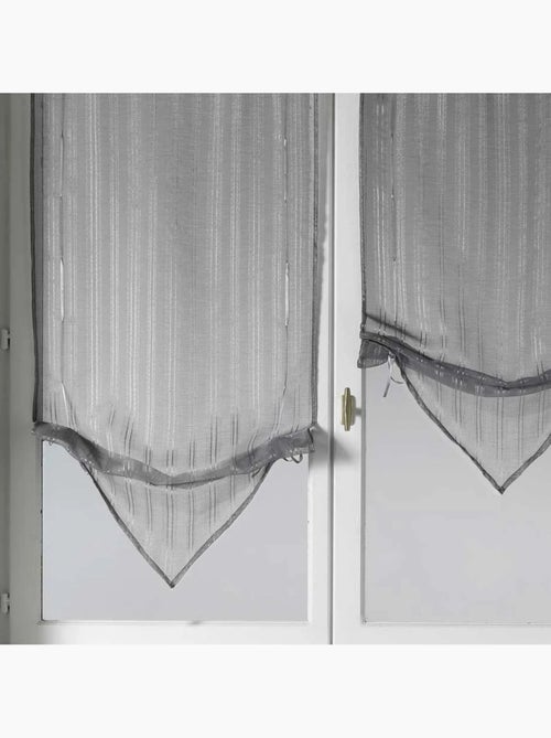 Paire de stores voilages à pointes avec fils lurex - Kiabi Paire de stores voilages à pointes avec fils lurex - Kiabi