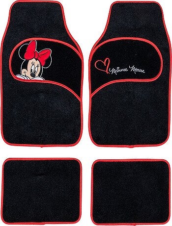 Paire de tapis de voiture - Minnie Mouse- en PVC, universels
