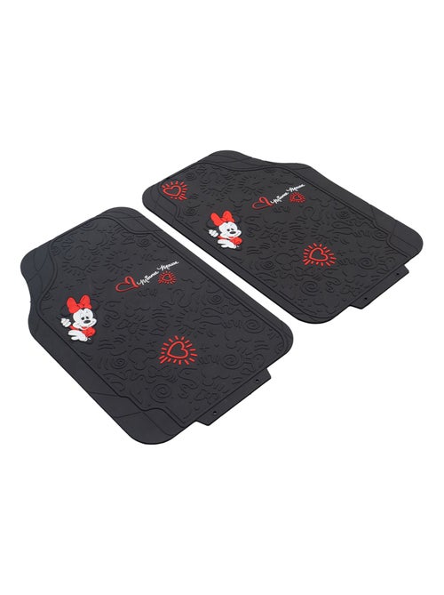 Paire de tapis de voiture Minnie Mouse, PVC, universel, 44 x 65 cm - Kiabi
