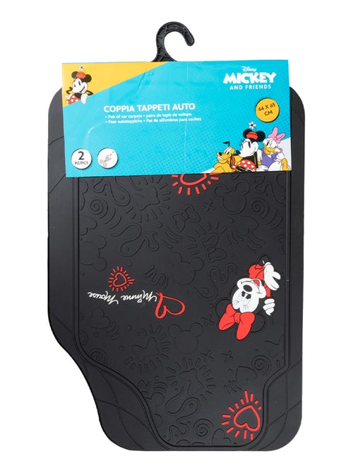 Paire de tapis de voiture Minnie Mouse, PVC, universel, 44 x 65 cm - Kiabi
