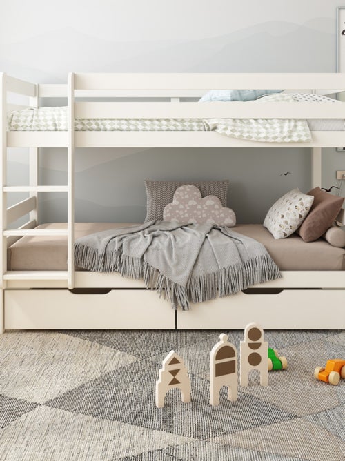 Paire de tiroirs pour lit superposé pin massif ISIDORE - Kiabi