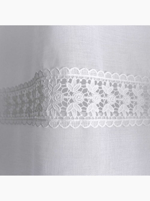 Paire de vitrages doits et galon macramé - Kiabi