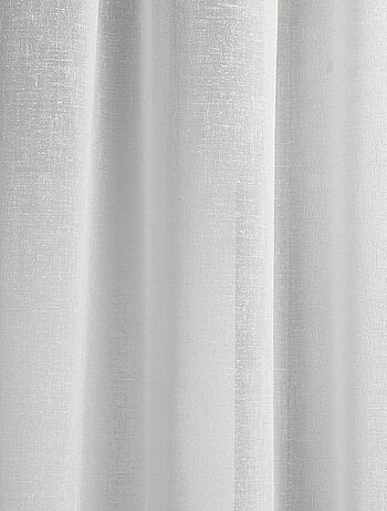 Paire de voilage à parement haut en macramé "coeur