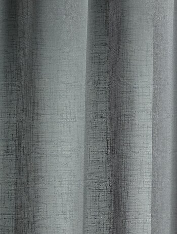 Paire de voilage à parement haut en macramé "coeur