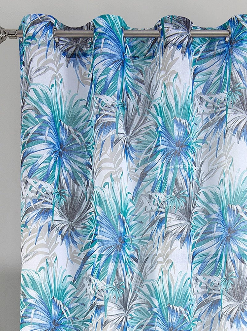 Paire de voilage au style tropical Blanc - Kiabi