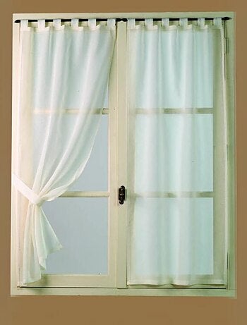 Paire de voilage en Étamine Unie