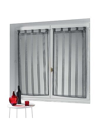 Paire de voilage rayures Bandas Jacquard