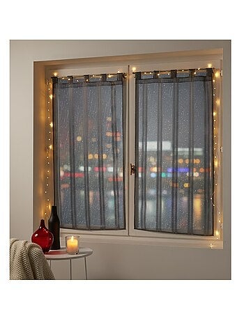 Paire de voilage rayures Bandas Jacquard