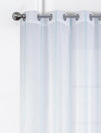 Paire de voilages à bandes verticales brillantes