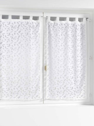 Paire de voilages à passants 60x90 maille Manon