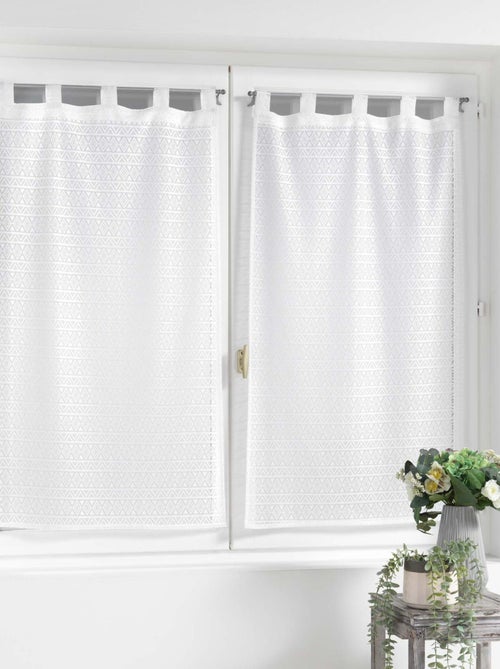 Paire de voilages à passants - Kiabi