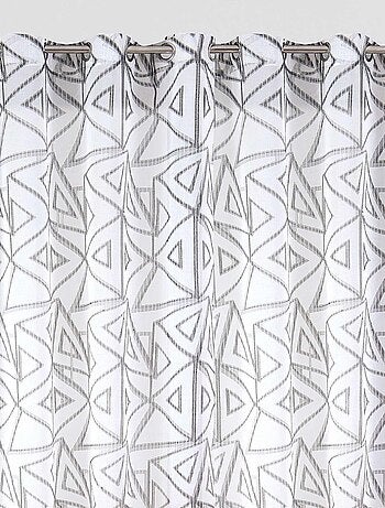 Paire de voilages aux motifs triangles