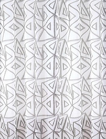 Paire de voilages aux motifs triangles