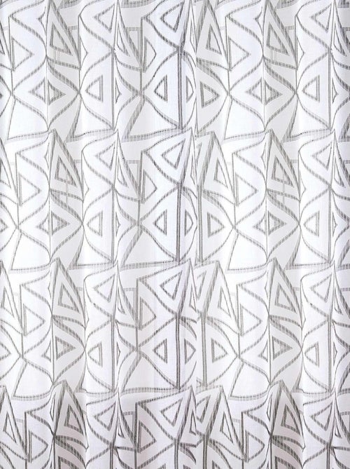 Paire de voilages aux motifs triangles - Kiabi