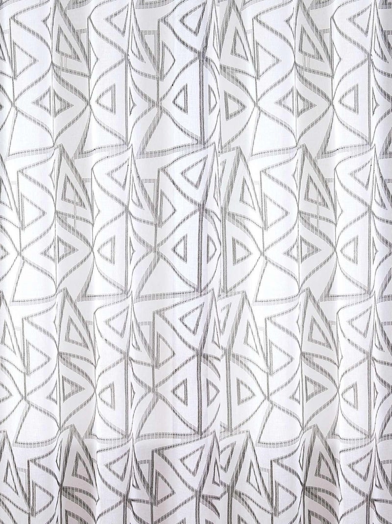 Paire de voilages aux motifs triangles Noir - Kiabi