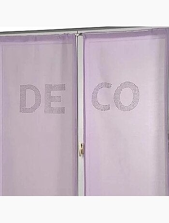 Paire de voilages avec strass 'deco'