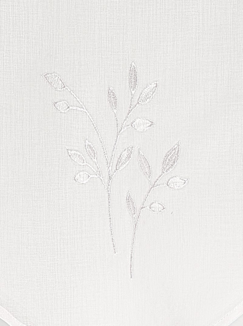 Paire de voilages brodées Blanc - Kiabi