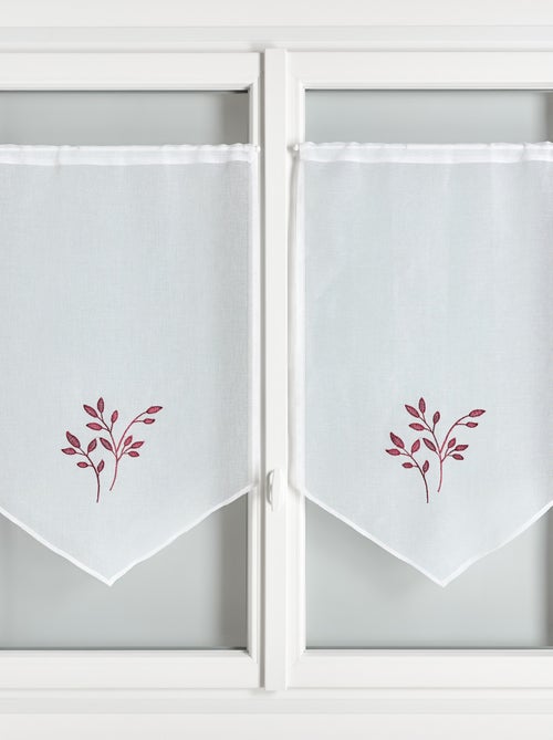 Paire de voilages brodées - Kiabi