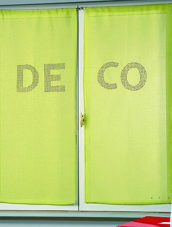 Paire de voilages étamine avec strass 'DECO'