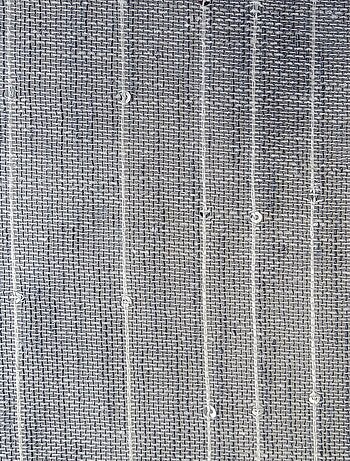 Paire de voilages étamine fil "sequins", vitrage finition passe-tringle.