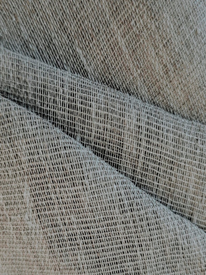 Paire de voilages étamine unie, vitrage finition œillets métal. Gris Argenté - Kiabi