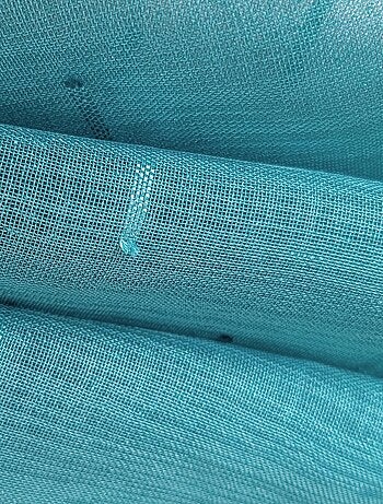 Paire de voilages étamine unie, vitrage finition pattes.