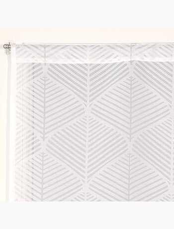 Paire de Voilages losanges, finition passe-tringle, vitrages.