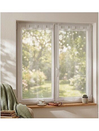 Paire de voilages voile sable Galacte