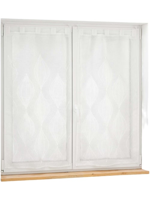 Paire de voilages voile sable Galacte - Kiabi