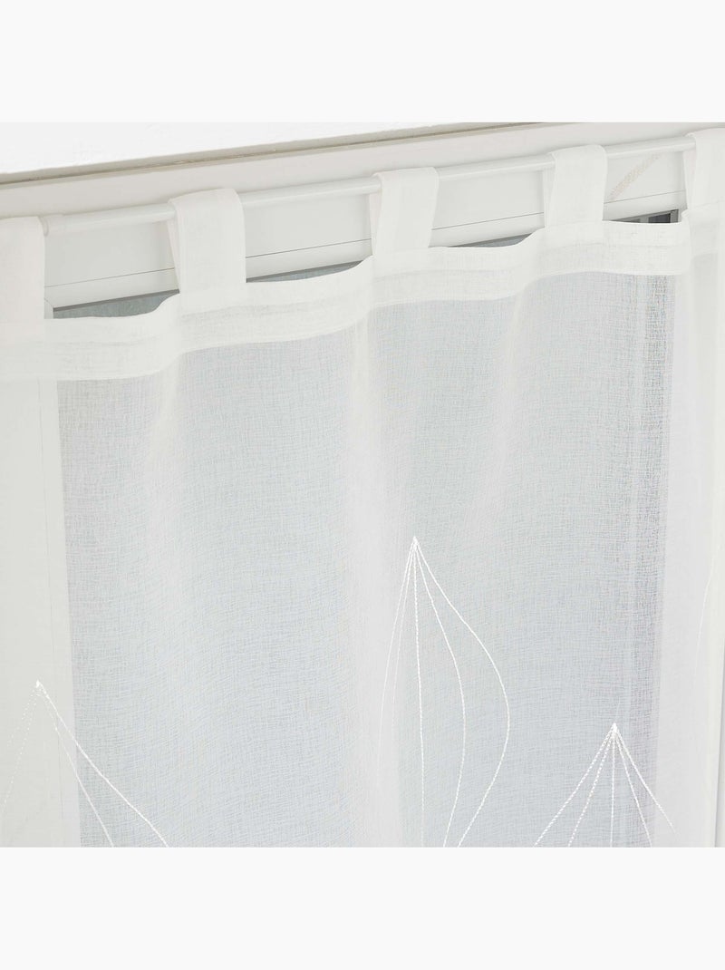 Paire de voilages voile sable Galacte Blanc - Kiabi